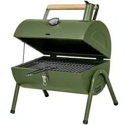 Гриль угольный портативный Time Eco ТЕ-22025 зеленый (4820211101770)