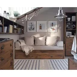 Комплект модульний в спальню ВМК (БРВ) Індіана N77807 Дуб шуттер (BRW-1586)