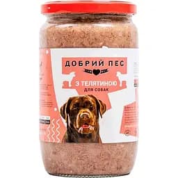 Влажный корм для собак Добрый Пес с телятиной 660 г