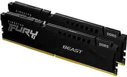 Память для ПК Kingston DDR5 64 ГБ KIT (32 ГБ x 2) 6000 FURY Beast Black EXPO
