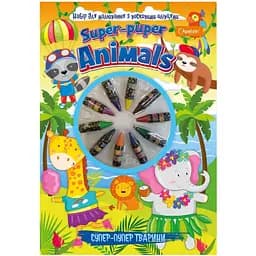 Набор для рисования с восковыми карандашами Апельсин Супер-Пупер Животные (НТ-06-02)