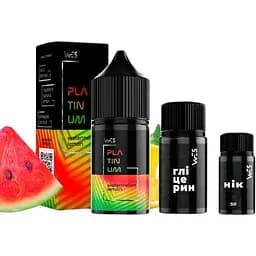 Набор компонентов для самозамеса солевой жидкости WES Platinum 30 мл 0-65 мг Watermelon Lemon Арбуз с лимоном (16396)