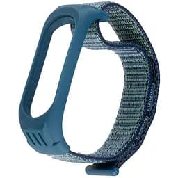 Ремешок Nylon Mi Band 5/6 Синий Зеленый