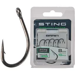Крючок Brain Sting Straight Shank #8 (10 шт/уп)