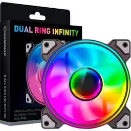 Кулер до корпусу Gamemax (Dual Ring Infinity BK) - мініатюра 7