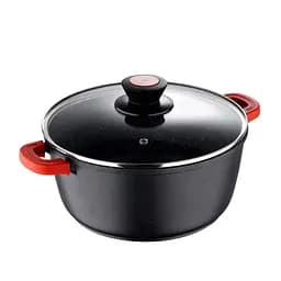 Каструля з кришкою Bergner Chroma 28 см 6 л (BG-30116-BK)