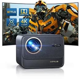 4K-проектор с Wifi6 и Bluetooth, WiMiUS 700ANSI Native 1080P 6D Auto Focus и Keystone [Сертифицирован Netflix и Dolby Audio]