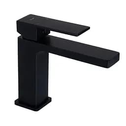 Змішувач для умивальника Qtap Gemini QTGEM270BLM45674 Black matt Чорний матовий