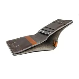 Чоловічий шкіряний гаманець Grande Pelle 10х10х1.5 см acs0029276 - мініатюра 4