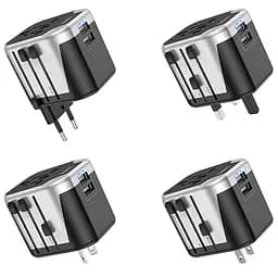 СЗУ Hoco AC5 Level 2USB+Socket Black