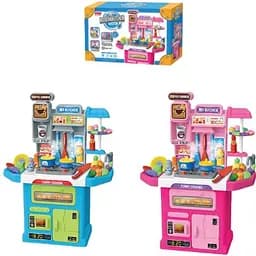 Кухня с посудой музыка свет пар течет вода (в ассортименте) 1AT05/1AT04