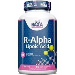 Альфа-ліпоєва кислота R-форма Haya Labs R-Alpha Lipoic Acid 100 мг 60 капсул