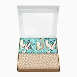 Пелюшки багаторазові Cosas дитячі Beige Unicorn 2 шт., 80х100 см, бежеві - мініатюра 2