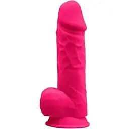 Фаллоимитатор с вибрацией SilexD Norman Vibro Pink (MODEL 1 Size 8,5in)