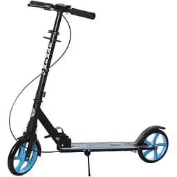 Самокат детский iTrike складной 33х15х89-100 см Черно-синий 000222864