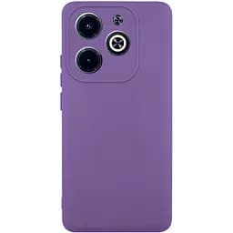 Чохол TPU GETMAN Liquid Silk Full Camera для Infinix Hot 40i Фіолетовий / Amethyst