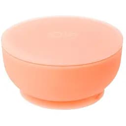Миска дитяча Olababy із кришкою, помаранчевий (60521)