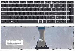 Клавіатура для ноутбука Lenovo IdeaPad (G50-70, G50-30), Black, (Gray Frame) - мініатюра 3
