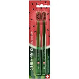 Набір зубних щіток Curaprox Watermelon Summer Edition 2024 Ultra Soft 2 шт.