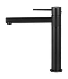 Змішувач для кухні Corsan Lugo black mat з рухомим носиком CMB7521BL Чорний матовий