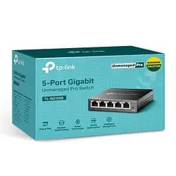 Комутатор TP-LINK TL-SG105E, 5x100/1000 Mb/s, металевий корпус, керований - мініатюра 3