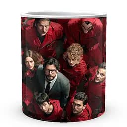 Кружка GeekLand Бумажный дом La Casa De Papel people in red LC 02.01 330 мл белая