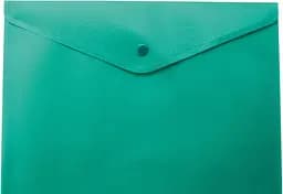 Папка-конверт А4 на кнопці, напівпрозора, зелена BM.3925-04 BUROMAX (4823078953216)