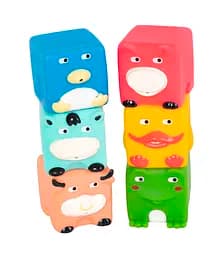 Набор игрушек для ванной Baby Team Зверята-кубики (9050_ набор с утенком )