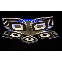 LED люстра світильник з пультом і підсвічуванням Linisoln 2728-5 WH, GR - мініатюра 2