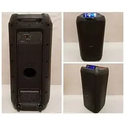Автономна акустична система Goldteller GT-5080 з двома мікрофонами та світломузикою чорна (GT-5080_8536) - мініатюра 5