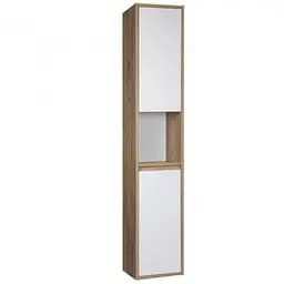 Пенал Мойдодир Oslo П-33-А wood дуб крафт з білим матом підвісний