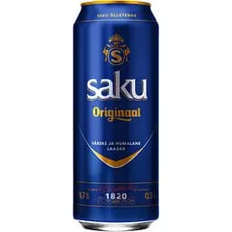 Пиво Saku Originaal світле 4.7% 0.5 л з/б