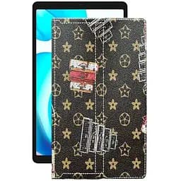 Чехол StatusCASE из экокожи для планшета Realme Pad Mini Луи-Витон-коричневый