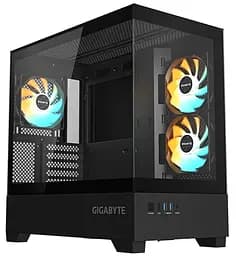 Корпус Gigabyte C201 Panoramic Tempered Glass без БЖ Black (GB-C201P)