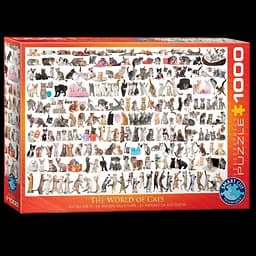 Пазл Eurographics Мир кошек, 1000 элементов (6000-0580)