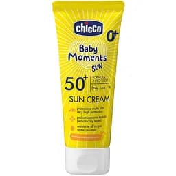 Крем сонцезахисний Chicco Baby Moments Sun SPF 50+, 75 мл (11258.00)