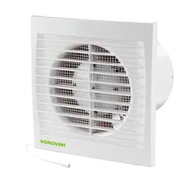 Вытяжной вентилятор Домовент 150 СВ со шнурковым выключателем белого цвета