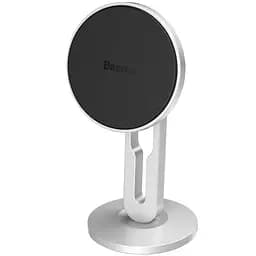 Автодержатель Baseus Hollow Magnetic Car Mount Vertical Type silver (28272)