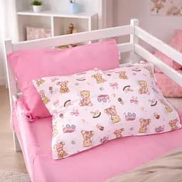 Наволочка MirSon бязь Little Teddy pink 60x60 см (2200012567289)