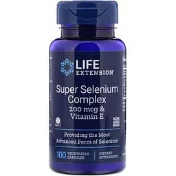 Селен Life Extension Super Selenium с витамином Е 100 капсул