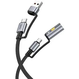 Кабель Hoco All-in-one charging data Cable USB / C to C / cigarette lighter U138 1.2 м 60W/3A