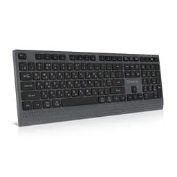 Клавіатура REAL-EL RK-715W Wireless/Bluetooth Black/Gray (EL123100051) - мініатюра 3