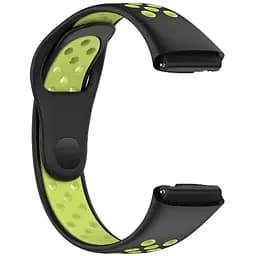 Ремінець DK для Xiaomi Redmi Watch 3 Active / 3 Lite Silicone Sport Band Nike (black / green) - мініатюра 2