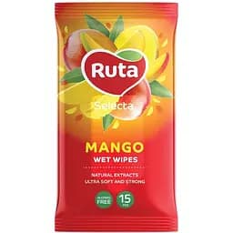 Вологі серветки Ruta Selecta Mango, 15 шт.