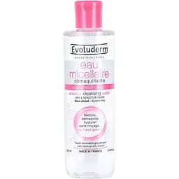 Міцелярна  вода Evoluderm для зняття макіяжу для чутливої та сухої шкіри обличчя 250 мл