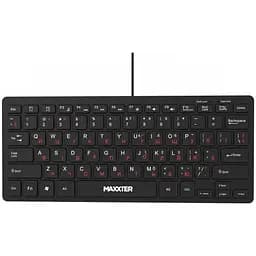 Клавиатура Maxxter KBM-C01B-UA USB UA Black (KBM-C01B-UA)