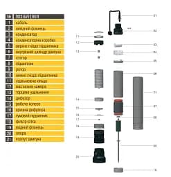 Насос колодязний Optima OP 5.1 - 10 F 1.1 кВт (з поплавком) - мініатюра 5
