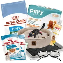 Набір для цуценят собак дрібних порід максі Royal Canin + GiGwi + Stefanplast + Trixie + Pepy +  Lucky Pet + Beaphar