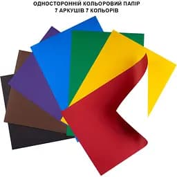 Набір кольорового картону та паперу 1Вересня Classic 17 аркушів А4 тека (954902) - мініатюра 4