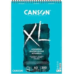 Альбом для акварелі на спіралі XL A3 (29 7х42см) 300г/м2 30л середнє зерно Canson